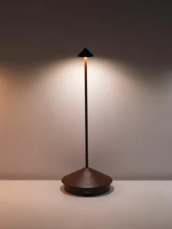 Kleine mobile LED-Tischlampe Pina, dimmbar