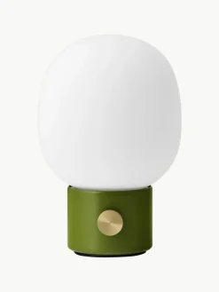 Kleine mobile Tischlampe JWDA mit USB-Anschluss, dimmbar