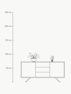Kleine mobile Tischlampe JWDA mit USB-Anschluss, dimmbar