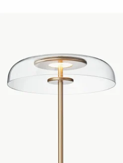 Kleine mundgeblasene LED-Stehlampe Blossi, dimmbar