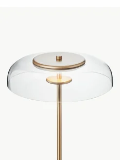 Kleine mundgeblasene LED-Stehlampe Blossi, dimmbar