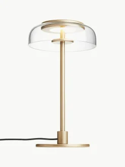 Kleine mundgeblasene LED-Tischlampe Blossi, dimmbar