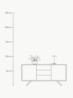 Kleine mundgeblasene LED-Tischlampe Blossi, dimmbar