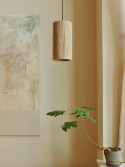 Kleine Pendelleuchte RO aus Jute, Ø 15 cm