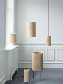 Kleine Pendelleuchte RO aus Jute, Ø 23 cm