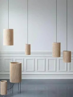 Kleine Pendelleuchte RO aus Jute, Ø 15 cm