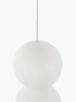 Kleine Pendelleuchte Zero aus Glas und Beton