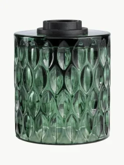 Kleine Tischlampe Crystal Magic aus grünem Glas