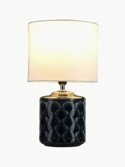 Kleine Tischlampe Glowing Midnight aus Keramik