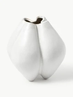 Kleine Vase Frida aus Steingut, H 19 cm