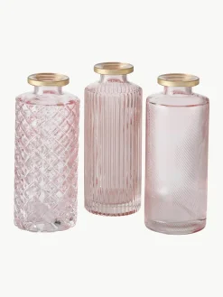 Kleine Vasen Adore aus Glas, 3er-Set