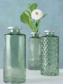 Kleine Vasen Adore aus Glas, 3er-Set