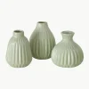 Kleine Vasen Esko aus Porzellan, 3er-Set