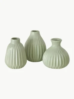 Kleine Vasen Esko aus Porzellan, 3er-Set