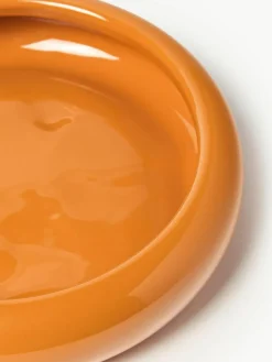 Kleiner Übertopf Rudi aus Steinzeug, H 16 cm