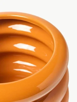 Kleiner Übertopf Rudi aus Steinzeug, H 16 cm