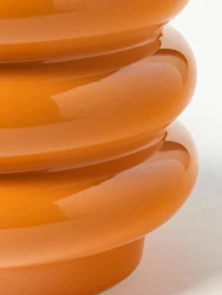 Kleiner Übertopf Rudi aus Steinzeug, H 16 cm