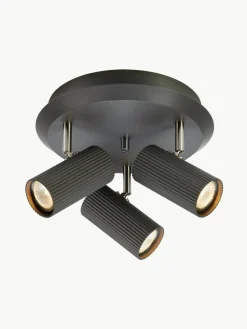 Kleiner Deckenstrahler Costilla aus Metall