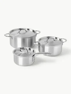 Kochtöpfe Alchimy aus Edelstahl, 3er-Set