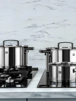 Kochtöpfe Bellasera aus Edelstahl, 5er-Set
