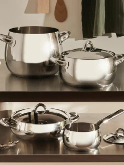 Kochtöpfe Mami aus Edelstahl, 7er-Set