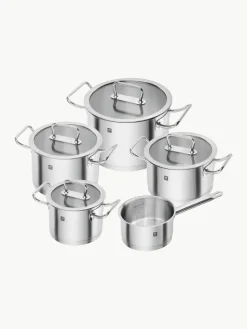 Kochtöpfe Pro aus Edelstahl, 5er-Set