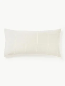 Kopfkissenbezug Vivienne mit getuftetem Karo-Muster