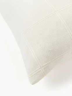 Kopfkissenbezug Vivienne mit getuftetem Karo-Muster