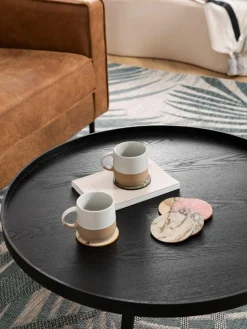 Kork-Untersetzer Cara in Marmor-Optik, 6er-Set