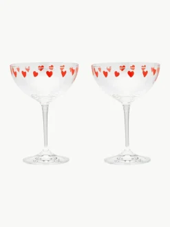 Kristall-Champagnerschalen Classic Love, 2 Stück