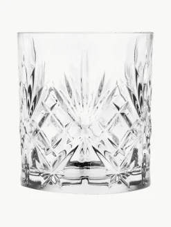 Kristall-Gläser Bichiera mit Relief, 4er-Set