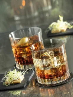 Kristall-Gläser Timeless mit Rillenrelief, 18er-Set