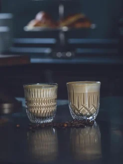 Kristall-Kaffeebecher Noblesse, 2 Stück