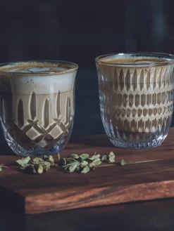 Kristall-Kaffeebecher Noblesse, 2 Stück