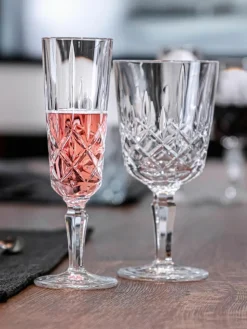 Kristall-Sektgläser Noblesse, 4 Stück