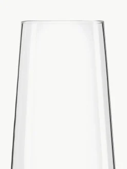 Kristall-Sektgläser Power in Kegelform, 6 Stück