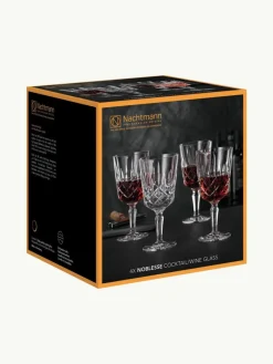 Kristall-Weingläser Noblesse, 4 Stück