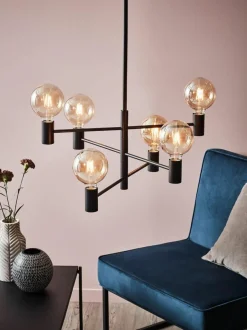 Kronleuchter Capital in Schwarz