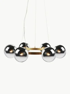 Kronleuchter Circle aus Spiegelglas