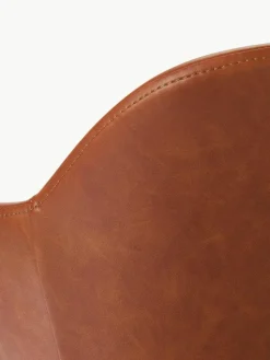 Kunstleder-Armlehnstuhl Fiji mit schmaler Sitzschale