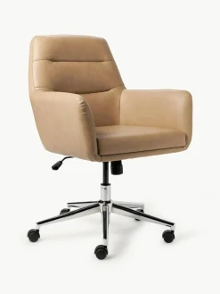 Kunstleder-Schreibtischstuhl Benson mit Armlehne, höhenverstellbar