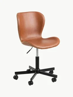 Kunstleder-Schreibtischstuhl Batilda, höhenverstellbar