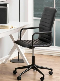 Kunstleder-Schreibtischstuhl Winslow, höhenverstellbar