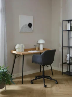 Kunstleder-Schreibtischstuhl Fiji mit schmaler Sitzschale