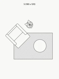 Kurzflor-Teppich Alisha