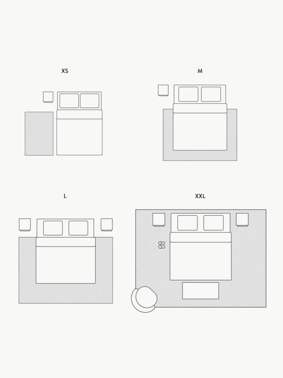 Kurzflor-Teppich Kari