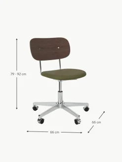 Leder-Schreibtischstuhl Co, höhenverstellbar