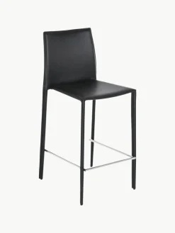 Leder-Thekenstühle Boréalys, 2 Stück