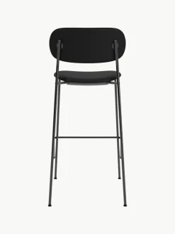 Leder-Thekenstuhl Co mit Metall-Gestell