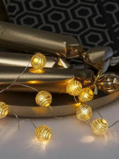 LED-Lichterkette Beads, 120 cm